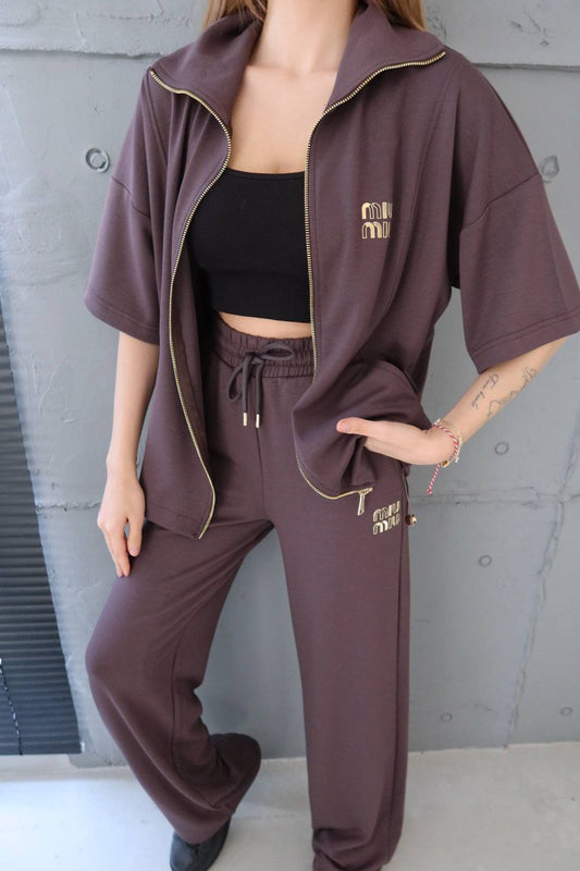 Costum Casual Miu Miu (Top și Pantaloni Lungi)